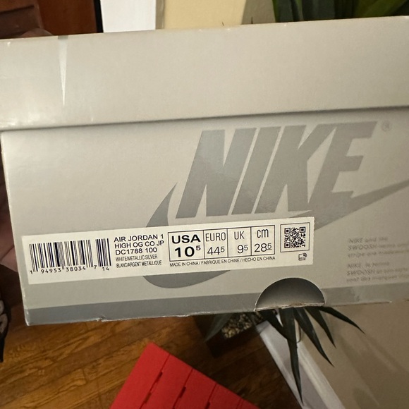 Navy Air Jordan 1 High OG Sneakers - Picture 11 of 11